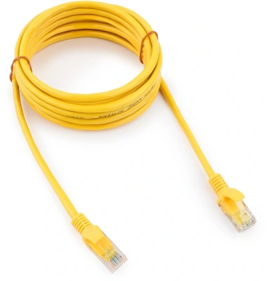 Патч-корд Premier PP10-3M/Y 1Гбит/с UTP 4 пары cat.5E 0.02мм Cu molded 3м желтый RJ-45 (m)-RJ-45 (m)