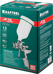 Краскораспылитель Kraftool 06555-1.3 430л/мин соп.:1.3мм бак:0.6л