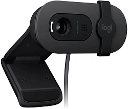 Камера Web Logitech Brio 95 графитовый 2Mpix (1920x1080) USB2.0 с микрофоном для ноутбука (960-001583)