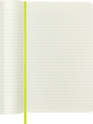 Блокнот Moleskine CLASSIC SOFT QP616C2 Large 130х210мм 192стр. линейка мягкая обложка лайм