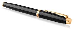 Ручка роллер Parker IM Core T321 (1931659) Black GT F черн. черн. подар.кор.