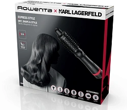 Фен-щетка Rowenta CF635LF0 800Вт черный/красный (1830008710)