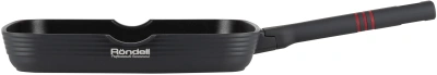 Сковорода Rondell Stripes RDA-1616 квадратная 28см покрытие: Xylan Plus ручка несъемная (без крышки) серый