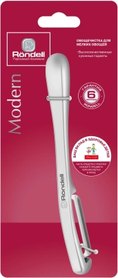 Овощечистка Rondell Modern RD-1732 стальной упак.:картонная подложка