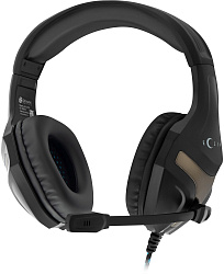 Наушники с микрофоном Оклик HS-L370G ECLIPSE черный 2м мониторные оголовье (1090730)