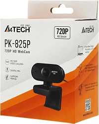 Камера Web A4Tech PK-825P черный 1Mpix (1280x720) USB2.0 с микрофоном