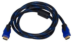 Кабель соединительный аудио-видео Premier 5-813BL HDMI (m)/HDMI (m) 1.5м. феррит.кольца черный/синий (5-813BL 1.5)