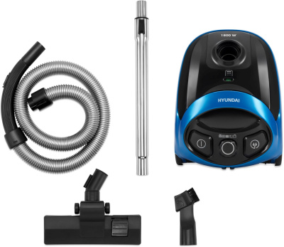 Пылесос Hyundai HYV-B1550 1800Вт синий/черный (в компл.:1мешок)