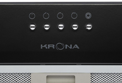 Вытяжка встраиваемая Krona Runa 600 PB черный управление: кнопочное (1 мотор)