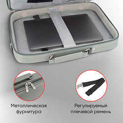Сумка для ноутбука 15.6" PC Pet 600D темно-серый нейлон (PCP-A1015GY)
