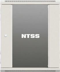 Шкаф коммутационный NTSS Премиум (NTSS-W15U6045GS-2) настенный 15U 600x450мм пер.дв.стекл 60кг серый 365мм 27кг 220град. 770мм IP20 сталь
