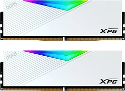 Память DDR5 2x16GB 6000MHz A-Data AX5U6000C3016G-DCLARWH XPG Lancer RGB RTL Gaming PC5-48000 CL30 DIMM 288-pin 1.35В kit single rank с радиатором Ret
