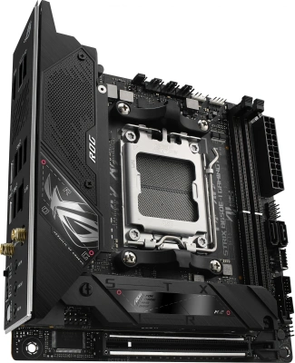 Материнская плата Asus ROG STRIX B650E-I GAMING WIFI SocketAM5 AMD B650 2xDDR5 mini-ITX AC`97 8ch(7.1) 2.5Gg RAID+HDMI