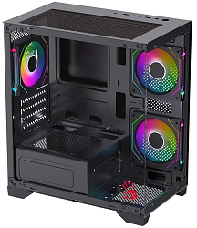 Корпус Bloody BD-CC103F черный без БП mATX 7x120mm 1xUSB2.0 1xUSB3.0 audio bott PSU