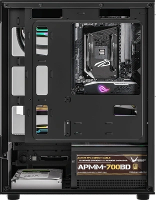 Корпус Formula Crystal Z1CM Plus FR черный без БП mATX 5x120mm 3x140mm 2xUSB3.0 audio bott PSU