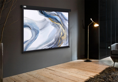 Экран Cactus 180x180см Wallscreen CS-PSW-180X180-BK 1:1 настенно-потолочный рулонный черный