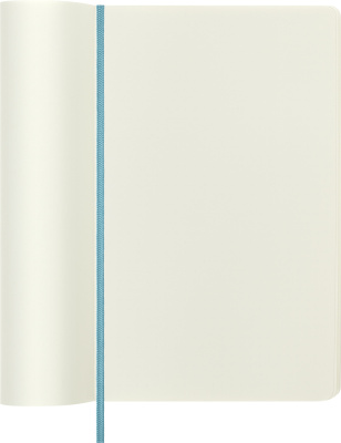 Блокнот Moleskine CLASSIC SOFT QP618B35 Large 130х210мм 192стр. нелинованный мягкая обложка голубой
