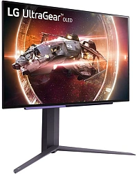 Монитор LG 26.5" UltraGear 27GS95QE-B черный OLED LED 16:9 HDMI матовая HAS Piv 275cd 178гр/178гр 2560x1440 240Hz FreeSync Premium Pro DP QHD USB 7.35кг