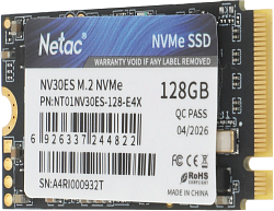 Накопитель SSD Netac PCIe 3.0 x4 128GB NT01NV30ES-128-E4X NV30ES M.2 2242