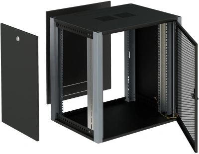 Шкаф коммутационный Sysmatrix (WP 6612.930 ) настенный 12U 600x600мм пер.дв.перфор. 2 бок.пан. 60кг серый 450мм 24кг 585мм IP20 металл