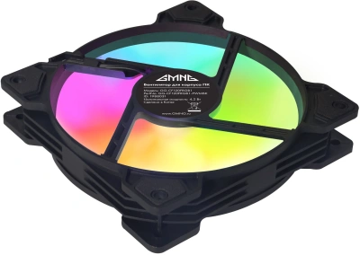 Вентилятор для корпуса GMNG GG-CF120FRGB1-PWMBK RGB 120х120x25 черный 4-pin 26дБ Ret