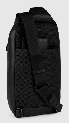 Рюкзак слинг мужской Piquadro Akron CA5107AO/N черный кожа