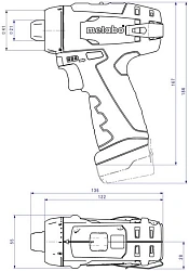 Дрель-шуруповерт Metabo PowerMaxx BS аккум. патрон:быстрозажимной (600079550)