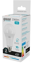 Лампа светодиодная Gauss Globe Elementary 30Вт цок.:E27 груша 220B св.свеч.бел.нейт. А67 (упак.:10шт) (73229)