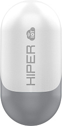 Гарнитура внутриканальные Hiper TWS Smart IoT M1 серый беспроводные bluetooth в ушной раковине (HTW-M10)