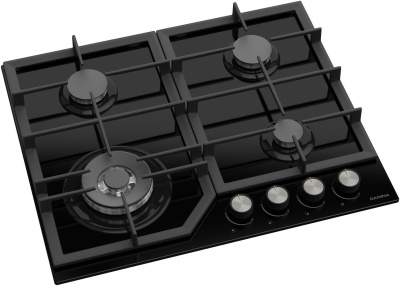 Газовая варочная поверхность Darina ER4 BGC 341 08 B стекло черное