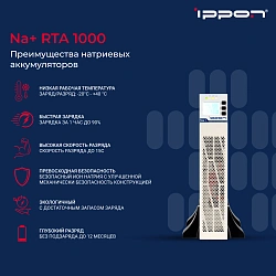 Источник бесперебойного питания Ippon Na+ RTA 1000 1000Вт 1000ВА белый