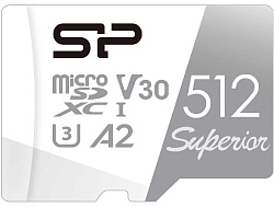 Флеш карта microSDXC 512GB Silicon Power SP512GBSTXDA2V20SP Superior + adapter