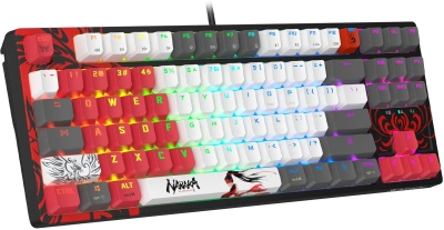 Клавиатура A4Tech Bloody WS87 Naraka механическая черный/красный USB беспроводная BT/Radio Multimedia for gamer LED (WS87)