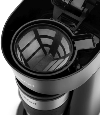 Кофеварка капельная Kitfort КТ-729 650Вт черный/серебристый