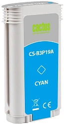 Картридж струйный Cactus CS-B3P19A №727 голубой (130мл) для HP DJ T920/T1500 с чипом