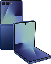 Смартфон Samsung SM-F766B Galaxy Z Flip7 512Gb 12Gb синий раскладной 3G 4G 1Sim 6.9" 1080x2520 Android 16 50Mpix 802.11 a/b/g/n/ac/ax/be NFC GPS GSM900/1800 GSM1900 Protect