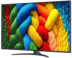 Телевизор LED LG 65" 65NANO81A6A.ARUG черный 4K Ultra HD 60Hz DVB-T DVB-T2 DVB-C DVB-S DVB-S2 USB WiFi Smart TV