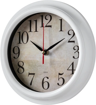 Часы настенные аналоговые Бюрократ WALLC-R80P D21см белый (WALLC-R80P21/WHITE)