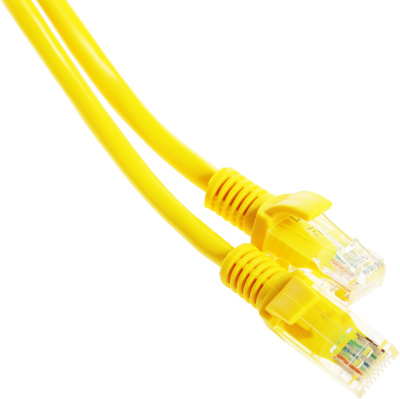 Патч-корд Premier PP12-20M/Y 1000Гбит/с UTP 4 пары cat.5E CCA molded 20м желтый RJ-45 (m)-RJ-45 (m)