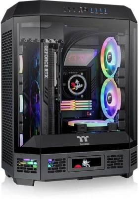 Корпус Thermaltake The Tower 600 Black черный без БП ATX 13x120mm 9x140mm 4xUSB3.0 audio bott PSU