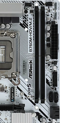 Материнская плата Asrock B760M-HDV/M.2 Soc-1700 Intel B760 2xDDR5 mATX AC`97 8ch(7.1) 2.5Gg RAID+VGA+HDMI+DP