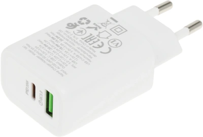 Сетевое зар./устр. Hoco N61 Gentle 20W 3A (PD+QC) USB-A/Type-C универсальное белый (44242)