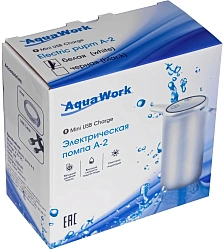 Помпа для 19л бутыли Aqua Work A2 электрический белый картон