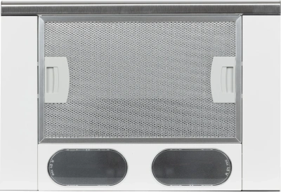 Вытяжка встраиваемая Elikor Интегра 45П-400-В2Л белый/нержавеющая сталь управление: кнопочное (1 мотор)