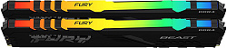 Память DDR5 2x16Gb 5600MHz Kingston KF556C40BBAK2-32 Fury Beast Black RGB RTL Gaming PC5-44800 CL40 DIMM 288-pin 1.25В single rank с радиатором Ret