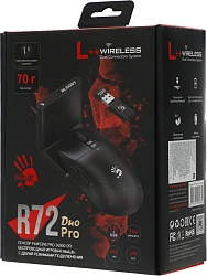 Мышь A4Tech Bloody R72 Pro Duo черный/рисунок оптическая 26000dpi беспров. USB/USB-C 7but