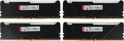 Память DDR4 4x8GB 3600MHz Kingston KF436C17BB2AK4/32 Fury Beast RGB RTL Gaming PC4-28800 CL17 DIMM 288-pin 1.35В kit single rank с радиатором Ret