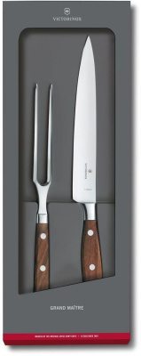 Набор ножей кухон. Victorinox Grand Maitre 7.7240.2 (7.7240.2) компл.:1предм. вилка дерево подар.коробка