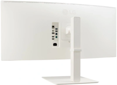 Монитор LG 38" UltraWide 38WR85QC-W белый NANO IPS LED 21:9 HDMI M/M матовая HAS Piv 600cd 178гр/178гр 3840x1600 144Hz FreeSync Premium Pro DP WQ+ USB 10.5кг