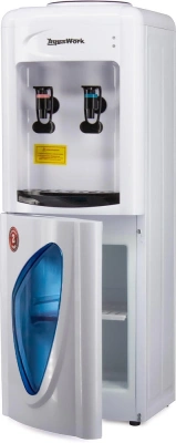 Кулер Aqua Work 0.7LDR напольный электронный белый/черный